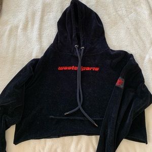 Wasted Paris velvet hoodie